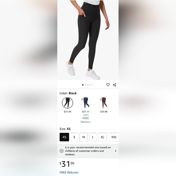 Mondetta Leggings for Women - Yoga Leggings - Gym Workout Athletic Yoga - Picture 6 of 8